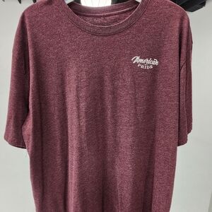 American Pride USA Burgundy Short Sleeve Tee